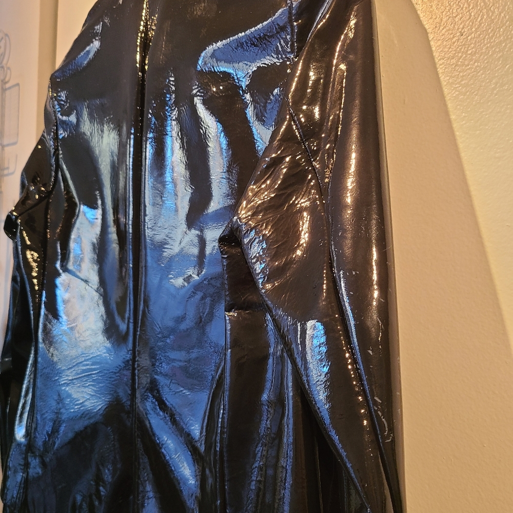 Authentic Jil Sander patent leather jacket size 34 - Picture 4 of 11